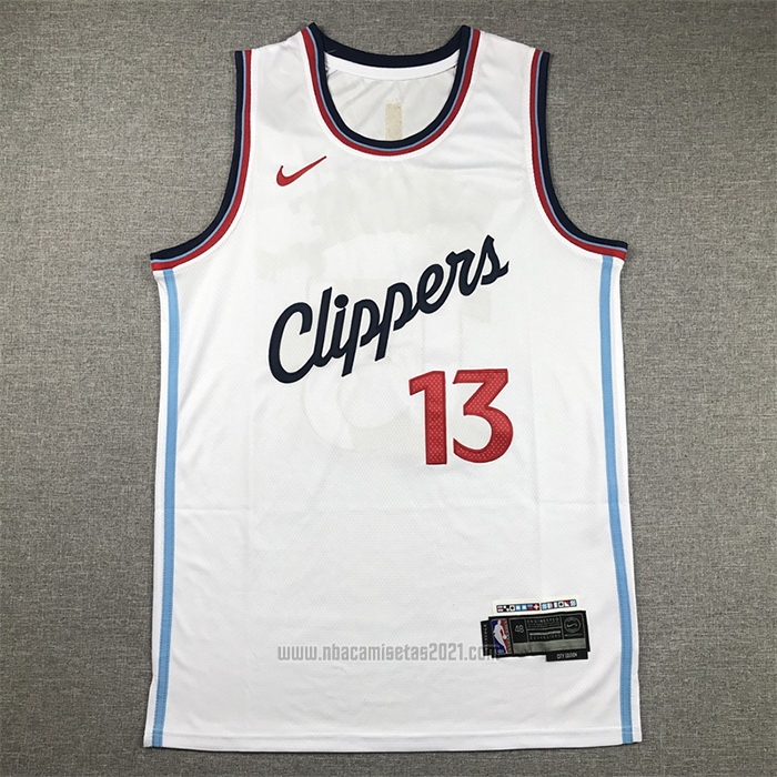 Camiseta Los Angeles Clippers Paul George #13 Association 2024-25 Blanco